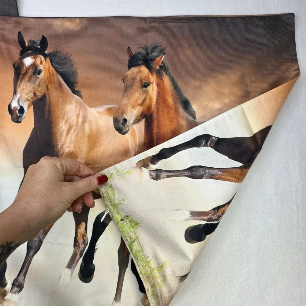 Western Decor Horse Pillow Covers 19